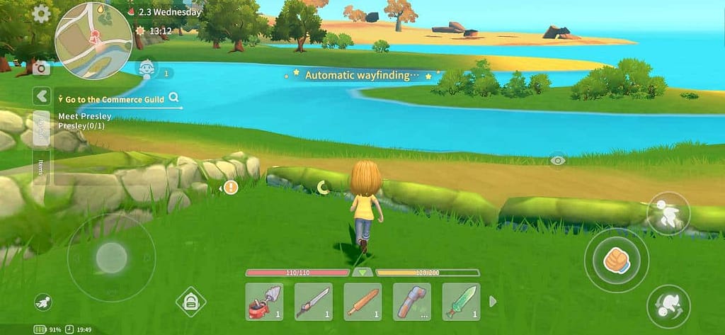 My Time at Portia automatic wayfinding