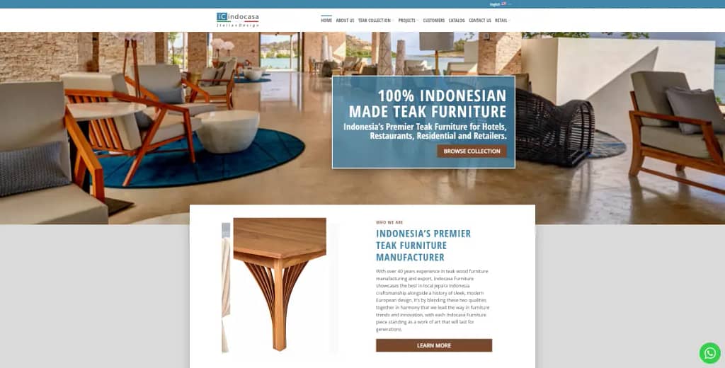 indocasa furniture website