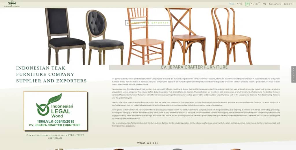 jeparacrafter furniture website