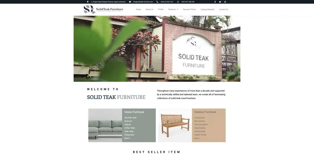 solidteak furniture website