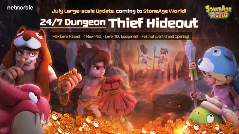 Thief's Hideout, Dungeon Baru Yang Terbuka 24 Jam Hadir Dalam Update StoneAge World